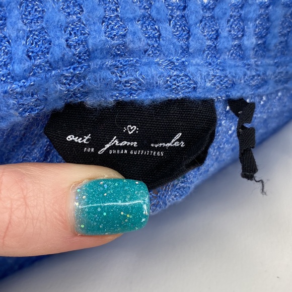 Out From Under | Urban Outfitters Blue Thermal Button Front Top Small - Picture 11 of 14